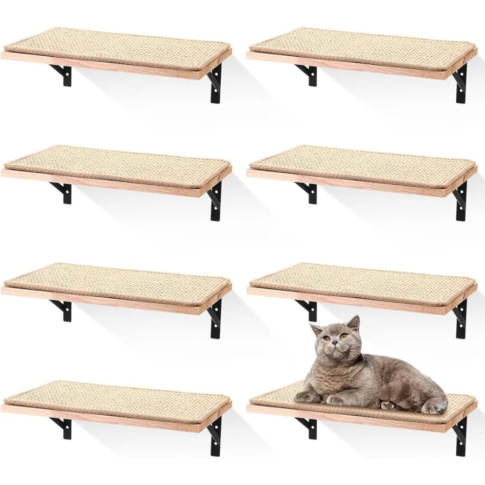 Playing Tree for Cats Scratcher 8 Piece Floating Cat Wall Shelf Indoor Cat Movable Wall Furniture With Wooden Cat Scratch Pad
Playing Tree for Cats Scratcher 8 Piece Floating Cat Wall Shelf Indoor Cat Movable Wall Furniture With Wooden Cat Scratch Pad