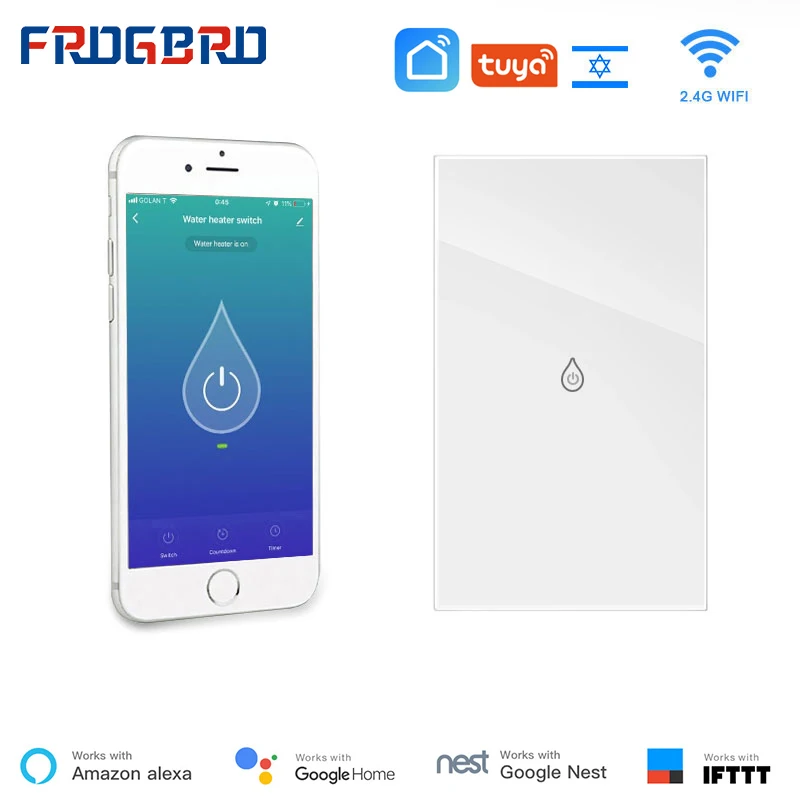 Wifi Boiler US EU Smart Switch Water Heater Switches Voice Remote Control Touchless Timer smart house Alexa Google Home tuya
Wifi Boiler US EU Smart Switch Water Heater Switches Voice Remote Control Touchless Timer smart house Alexa Google Home tuya