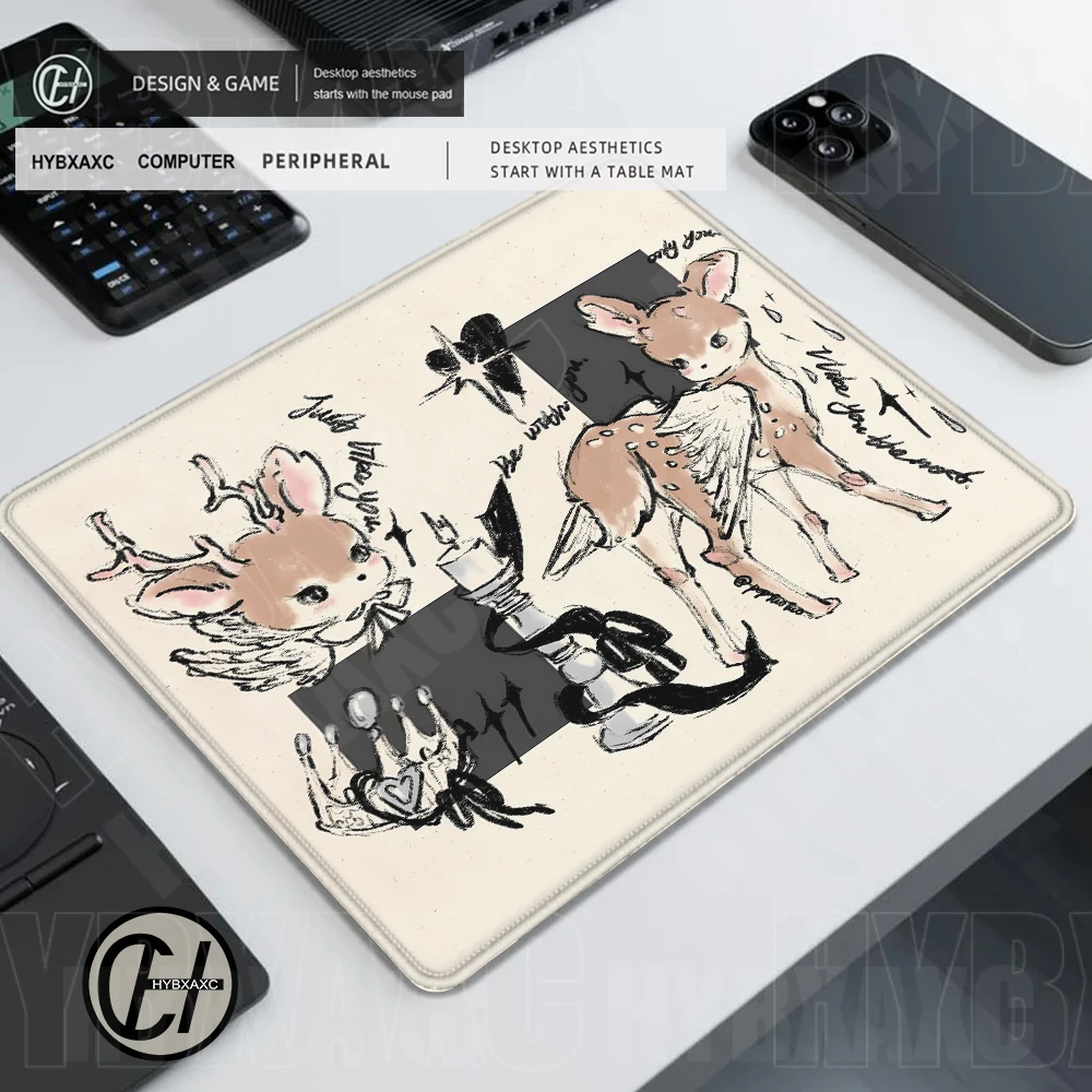 Коврик для мыши 45x40 с черным котом в стиле каваи, белый настольный коврик с мультяшной собакой, игровой коврик для ноутбука, аниме-коврик для офиса, коврик для клавиатуры и мыши для геймеров
Коврик для мыши 45x40 с черным котом в стиле каваи, белый настольный коврик с мультяшной собакой, игровой коврик для ноутбука, аниме-коврик для офиса, коврик для клавиатуры и мыши для геймеров