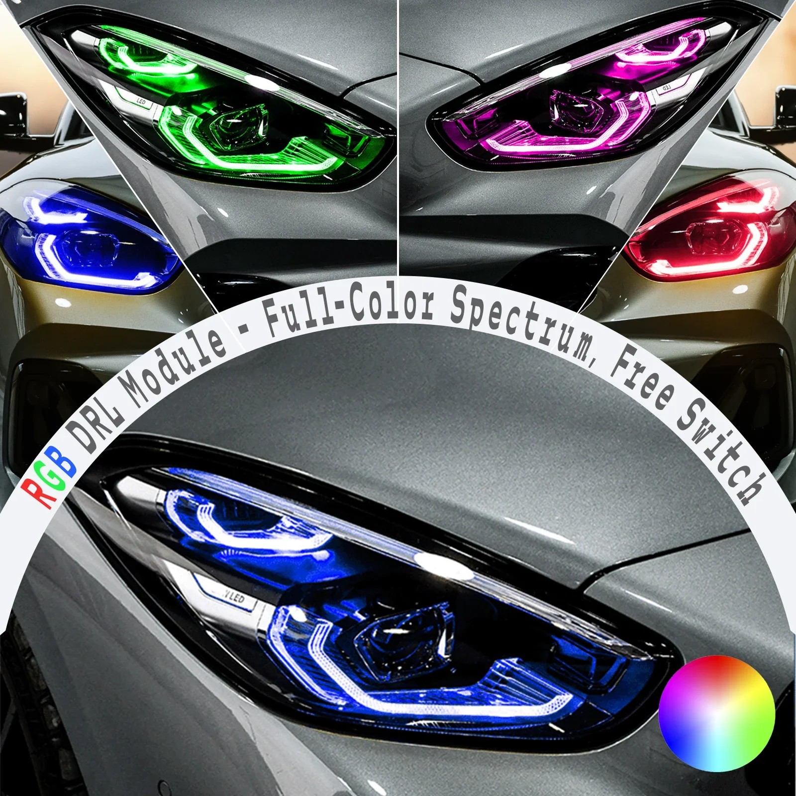 Для BMW Z4 2018-up G29: модуль RGB DRL, полный спектр DRL с управлением через приложение для телефона и настраиваемыми режимами
Для BMW Z4 2018-up G29: модуль RGB DRL, полный спектр DRL с управлением через приложение для телефона и настраиваемыми режимами