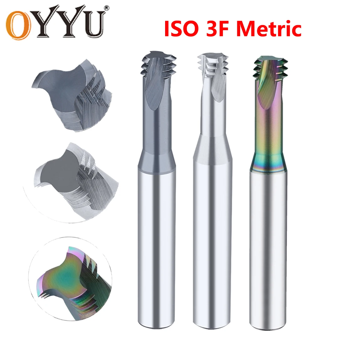 OYYU Thread Mill 3T Coated Solid Carbide 3 Teeth Miniature ISO Pitch CNC Internal Machining Cutter Tool M3 M4 M5 M6 M8 M12 Tap
OYYU Thread Mill 3T Coated Solid Carbide 3 Teeth Miniature ISO Pitch CNC Internal Machining Cutter Tool M3 M4 M5 M6 M8 M12 Tap