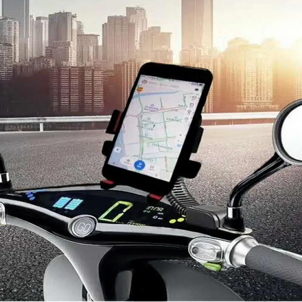 Motorcycle Scooter Universal 360 Degree Rotation Rear Mirror Phone Holder Mount Stand
Motorcycle Scooter Universal 360 Degree Rotation Rear Mirror Phone Holder Mount Stand