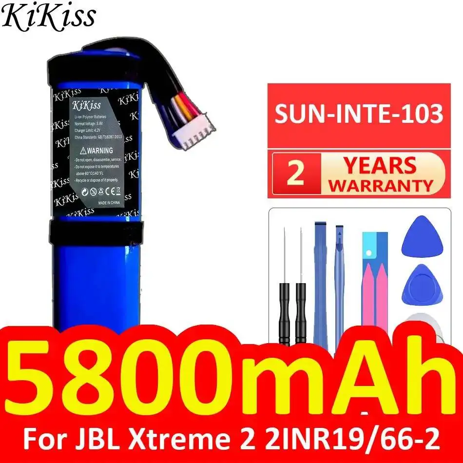 Аккумулятор для колонки JBL Xtreme 2 2INR19 66-2 Sun-Inte-103, 5800 мАч, высокая емкость
Аккумулятор для колонки JBL Xtreme 2 2INR19 66-2 Sun-Inte-103, 5800 мАч, высокая емкость