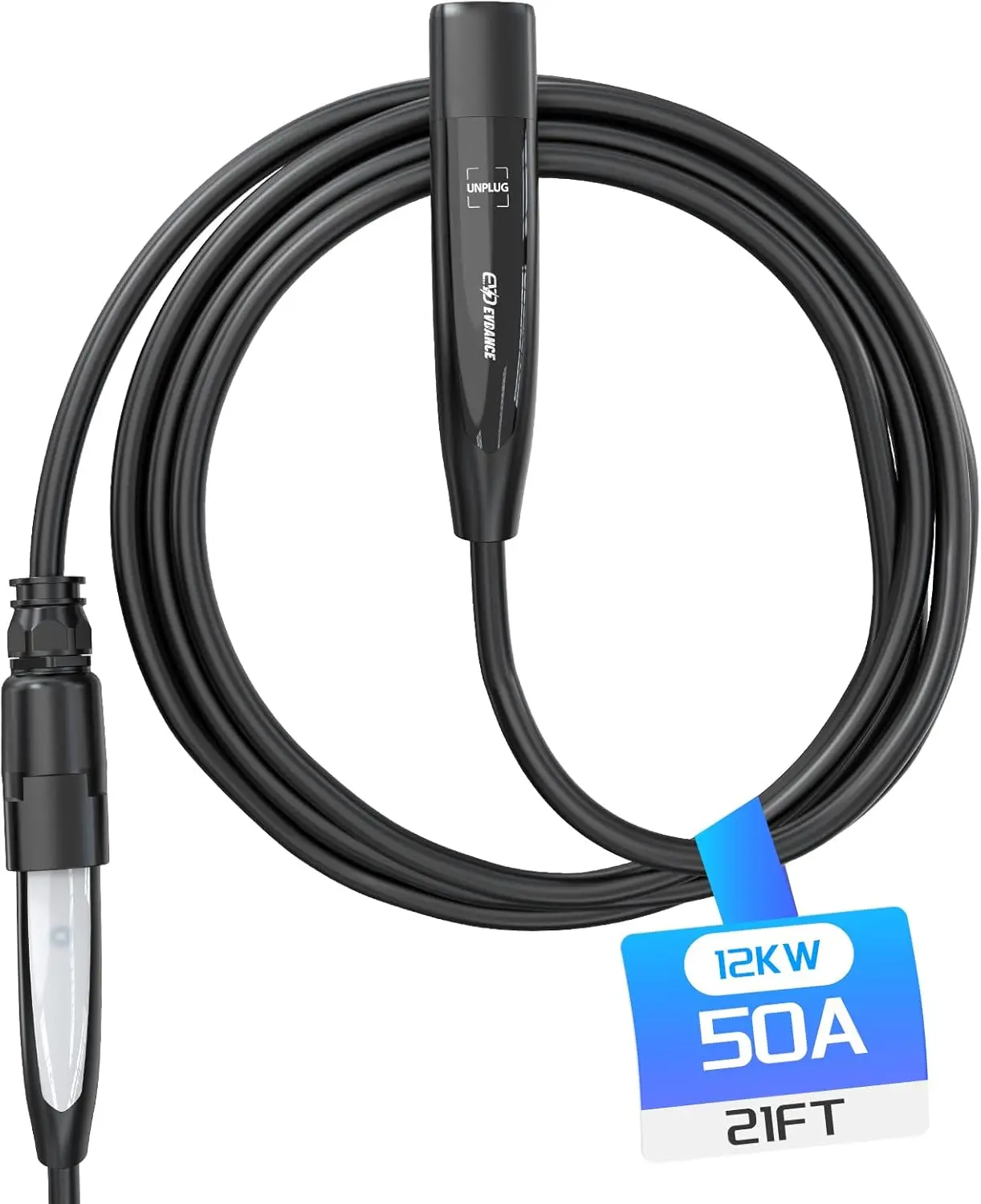 Удлинитель NACS EV 21 футов, 12 кВт, 50 А, 240 В для настенного разъема уровня 1 и 2
Удлинитель NACS EV 21 футов, 12 кВт, 50 А, 240 В для настенного разъема уровня 1 и 2