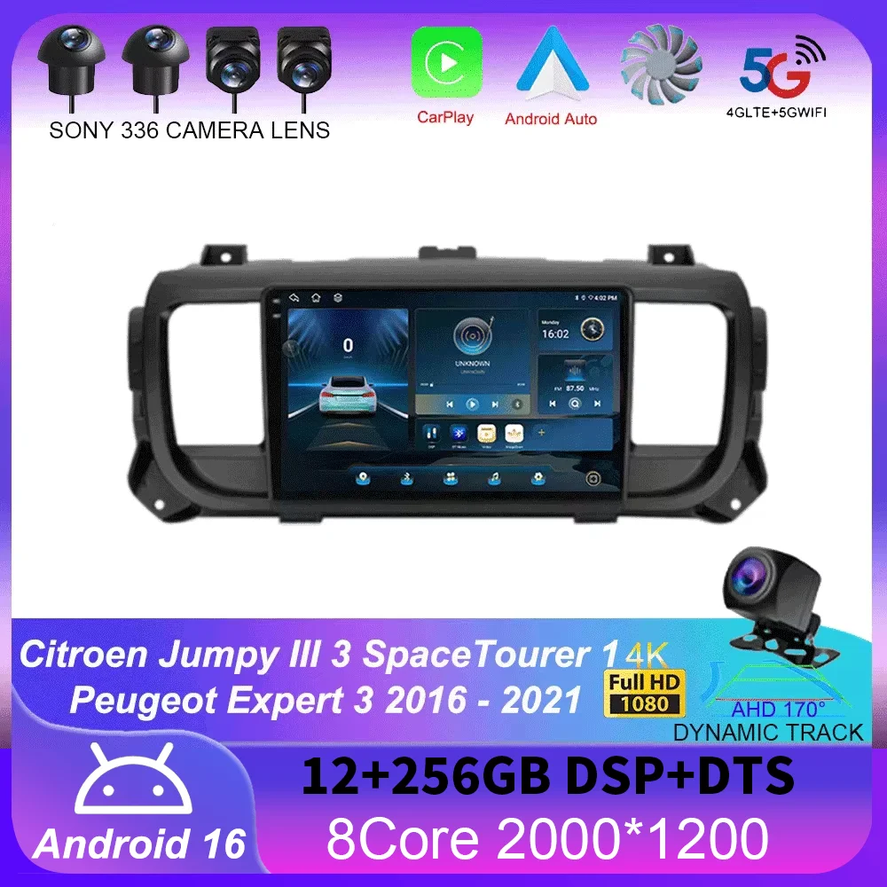 Android 16 Carplay For Citroen Jumpy III 3 SpaceTourer 1 For Peugeot Expert 3 2016 2017 2018 - 2021 Car Radio Multimedia Player
Android 16 Carplay For Citroen Jumpy III 3 SpaceTourer 1 For Peugeot Expert 3 2016 2017 2018 - 2021 Car Radio Multimedia Player