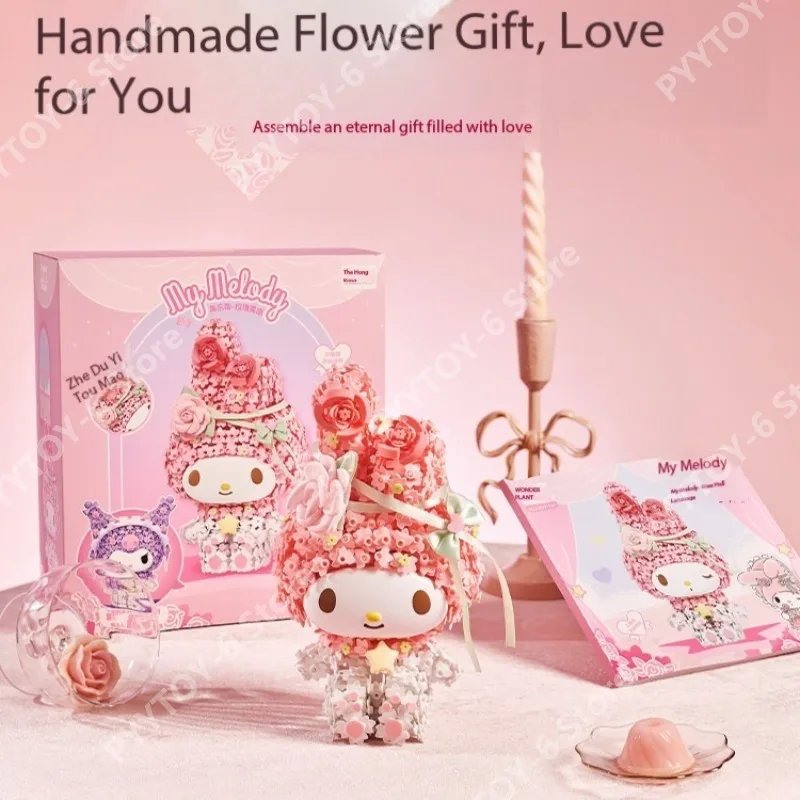 Sanrio Flower Clusters Big Dolls Building Blocks Kuromi Melody DIY Assembling Toys Animation Peripheral Ornaments Birthday Gifts
Sanrio Flower Clusters Big Dolls Building Blocks Kuromi Melody DIY Assembling Toys Animation Peripheral Ornaments Birthday Gifts