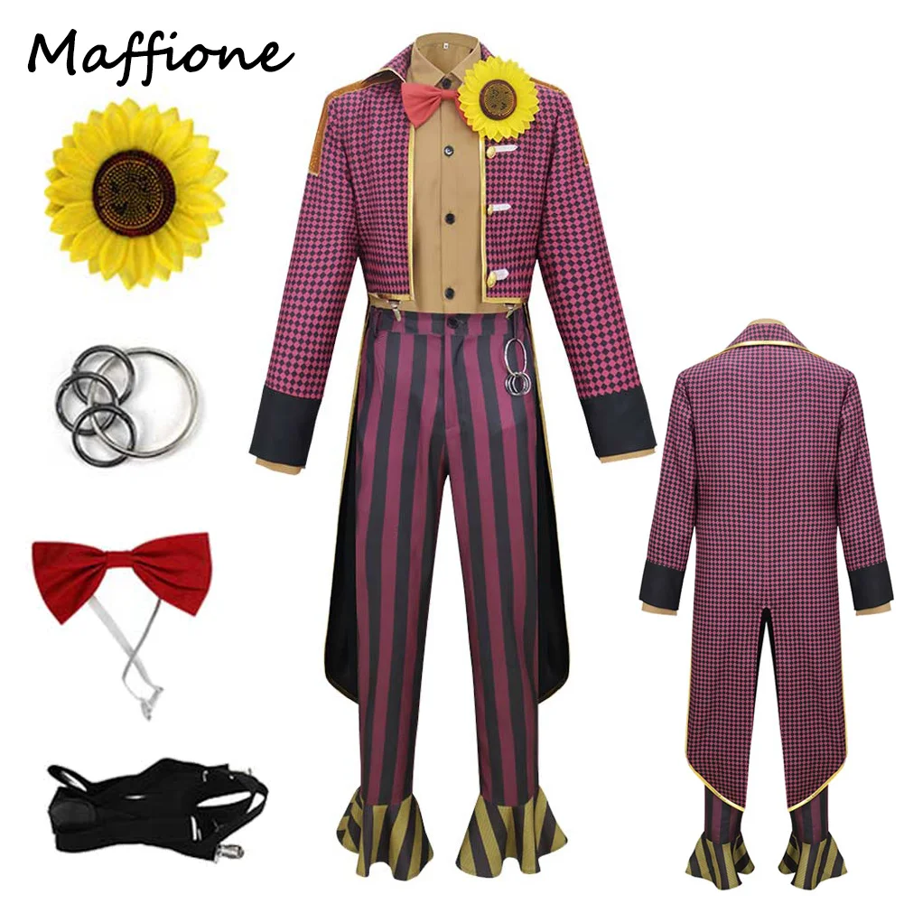 The Clown Game Daylight Cosplay Men Roleplay Costume Fantasia Clothing Male Adult Disguise Bowtie Set Halloween Carnival Suit
The Clown Game Daylight Cosplay Men Roleplay Costume Fantasia Clothing Male Adult Disguise Bowtie Set Halloween Carnival Suit