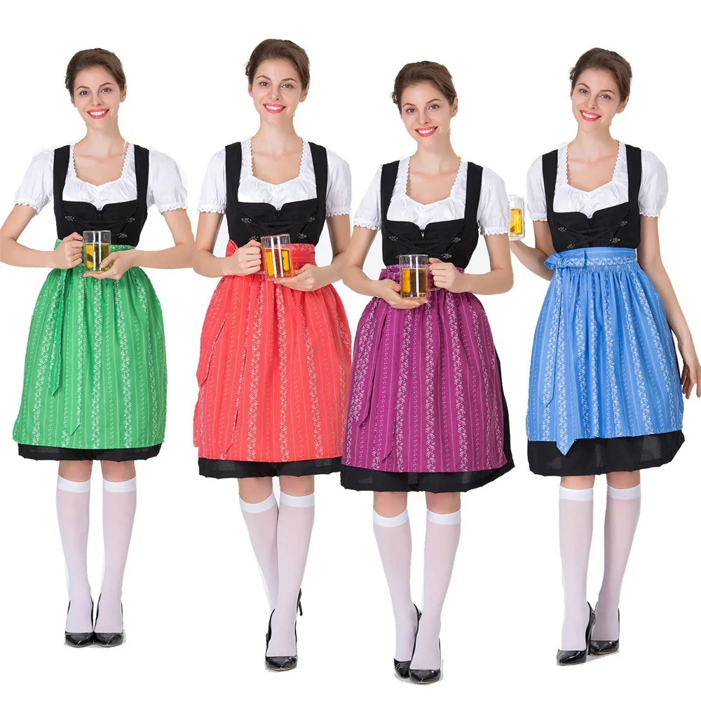 Traditional Bavarian Beer Festival Costume Halloween Embroidered Maid Dress Women's Uniform Skirt Ethnic Stage Performance Dress
Traditional Bavarian Beer Festival Costume Halloween Embroidered Maid Dress Women's Uniform Skirt Ethnic Stage Performance Dress