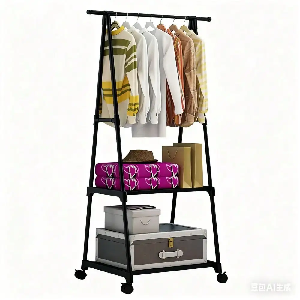 Clothes Rack On Wheels, Triangle Coat Rack, Rolling Garment Rack, 2 Tier Rolling Clothes Rack, Coat Hanging Rack, Portable Garme
Clothes Rack On Wheels, Triangle Coat Rack, Rolling Garment Rack, 2 Tier Rolling Clothes Rack, Coat Hanging Rack, Portable Garme