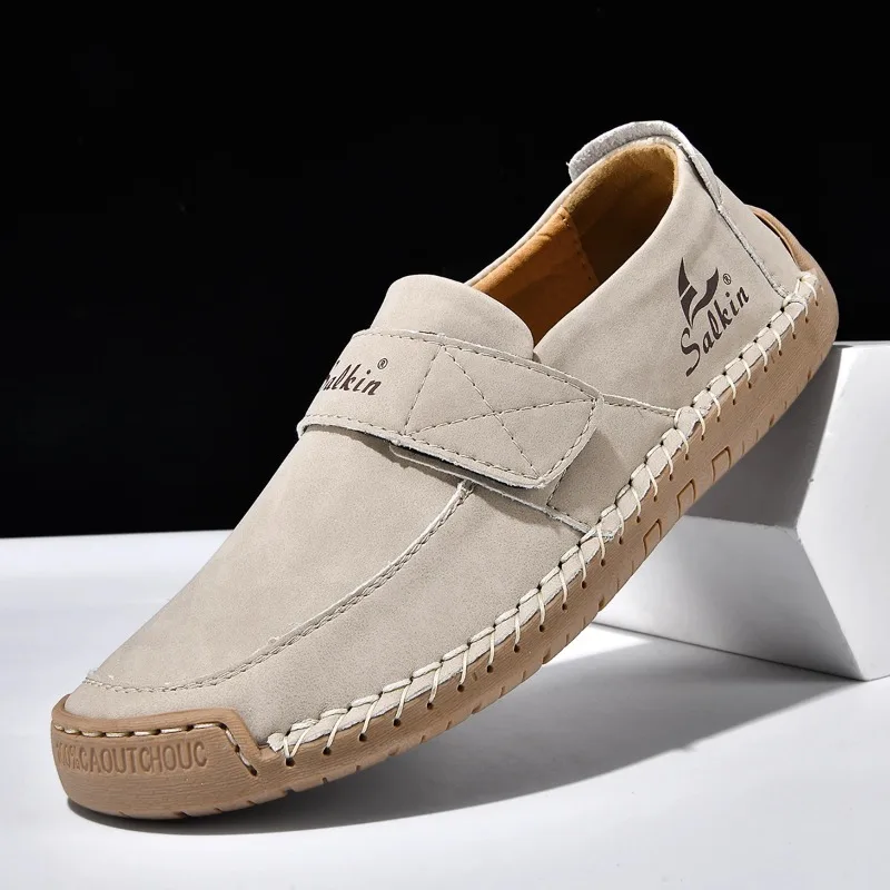 Men's Slip on Loafers Soft Leather Shoes Lightweight Breathable Driving Shoes Women Non Slip Daily Casual Outdoor Sneakers
Men's Slip on Loafers Soft Leather Shoes Lightweight Breathable Driving Shoes Women Non Slip Daily Casual Outdoor Sneakers