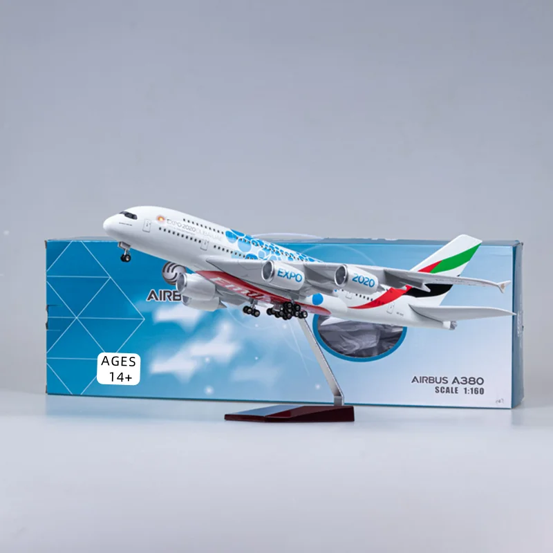 45.5cm Airplane Model 1/160 Scale A380 Emirates Expo Airline Aircraftwith Light & wheels DieCast Plastic Resin Model Collectible
45.5cm Airplane Model 1/160 Scale A380 Emirates Expo Airline Aircraftwith Light & wheels DieCast Plastic Resin Model Collectible