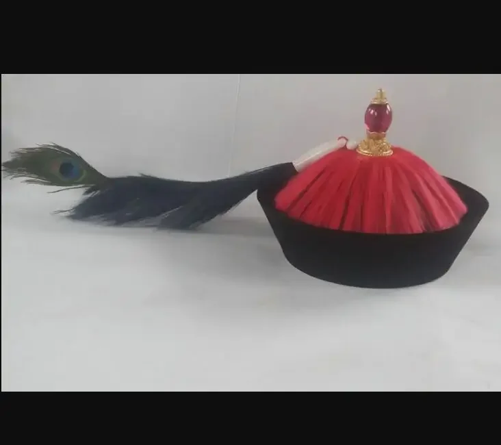 Chinese Qing Dynasty Official Hat Ancient Costume Cap Performance Men Film
Chinese Qing Dynasty Official Hat Ancient Costume Cap Performance Men Film