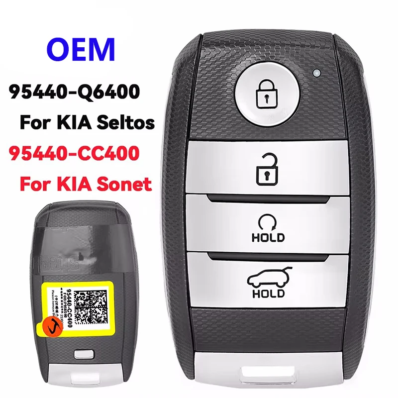 DIYKEY OEM Original Smart Remote Key Fob for KIA Seltos 2021 2022 Keyless Entry 4 Button 433MHz AES 6A Chip 95440-Q6400
DIYKEY OEM Original Smart Remote Key Fob for KIA Seltos 2021 2022 Keyless Entry 4 Button 433MHz AES 6A Chip 95440-Q6400