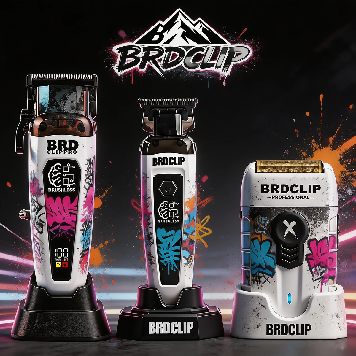 Professional BRDCLIPPRO Cordless Hair Clipper 7500RPM Brushless Motor DLC Carbon Blade Hair Trimmer Foil Shaver 8000RPM Men's
Professional BRDCLIPPRO Cordless Hair Clipper 7500RPM Brushless Motor DLC Carbon Blade Hair Trimmer Foil Shaver 8000RPM Men's
