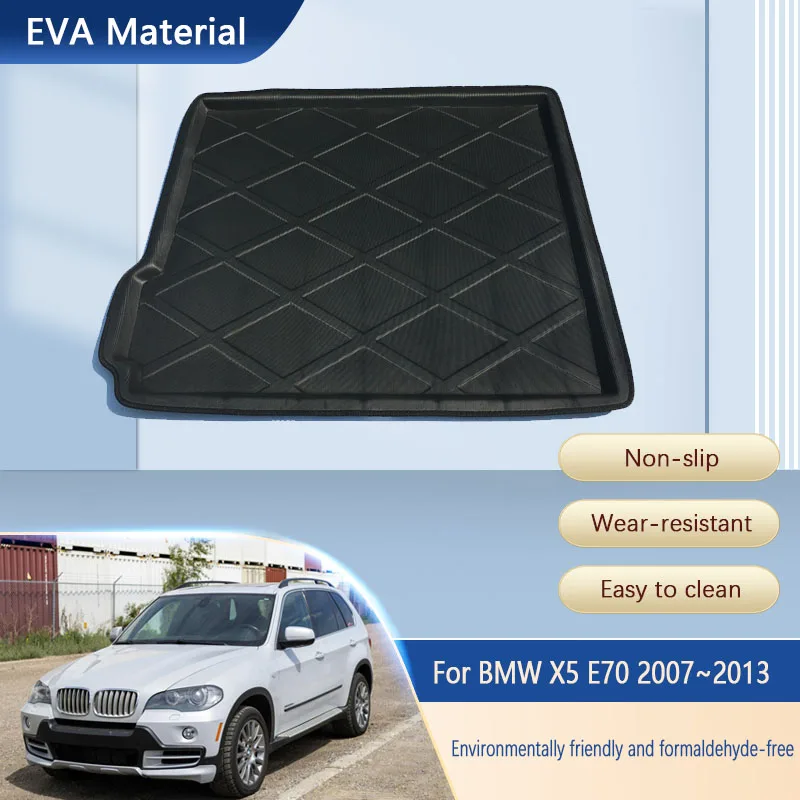 Накладки на багажник автомобиля для BMW X5 E70 2007 ~ 2013 Противоскользящий водонепроницаемый коврик в багажник Коврик для багажника Автомобильные аксессуары
Накладки на багажник автомобиля для BMW X5 E70 2007 ~ 2013 Противоскользящий водонепроницаемый коврик в багажник Коврик для багажника Автомобильные аксессуары