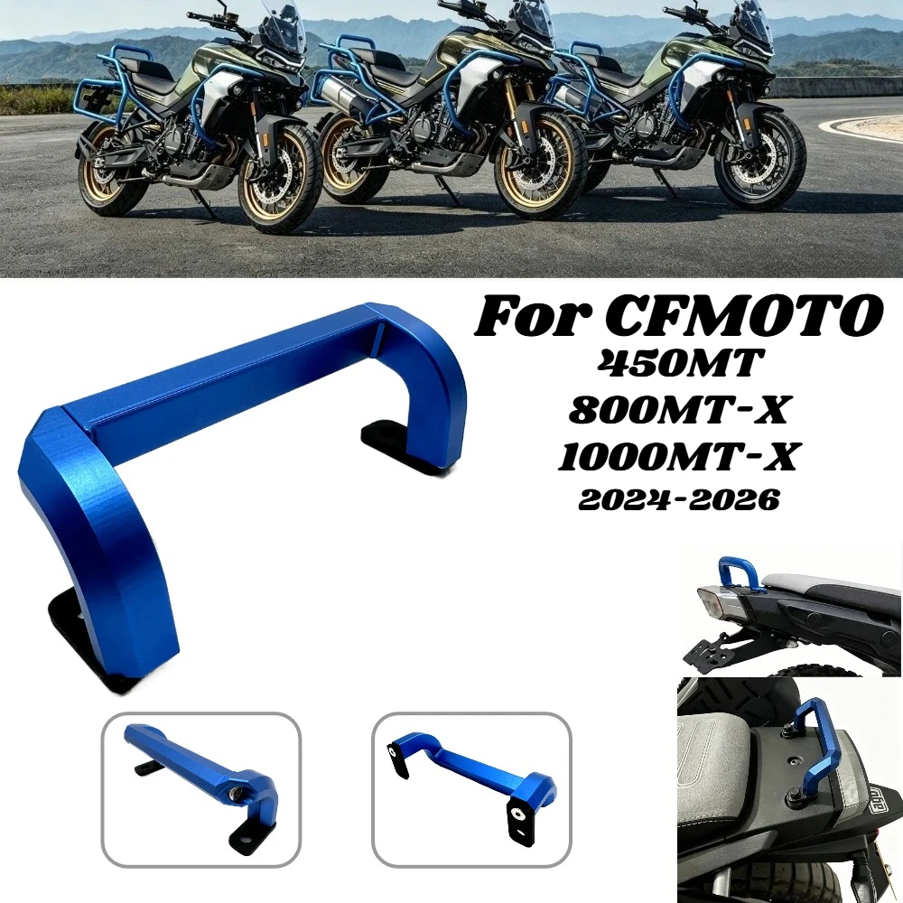 For CFMOTO 450MT 800MT-X1000MT-X 2024 2025 2026 CFMOTO otorcycle Rear Passenger Handle Tail Armrest Bracket Grab Bar Accessories
For CFMOTO 450MT 800MT-X1000MT-X 2024 2025 2026 CFMOTO otorcycle Rear Passenger Handle Tail Armrest Bracket Grab Bar Accessories
