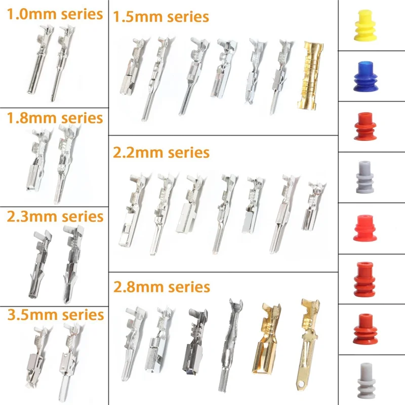 A30P-950Pcs Connector Pins Kit Crimped Terminal Pin Automotive Car Electrical 1-3.5Mm Male&Female Wire Seals Removal Tool Kit
A30P-950Pcs Connector Pins Kit Crimped Terminal Pin Automotive Car Electrical 1-3.5Mm Male&Female Wire Seals Removal Tool Kit