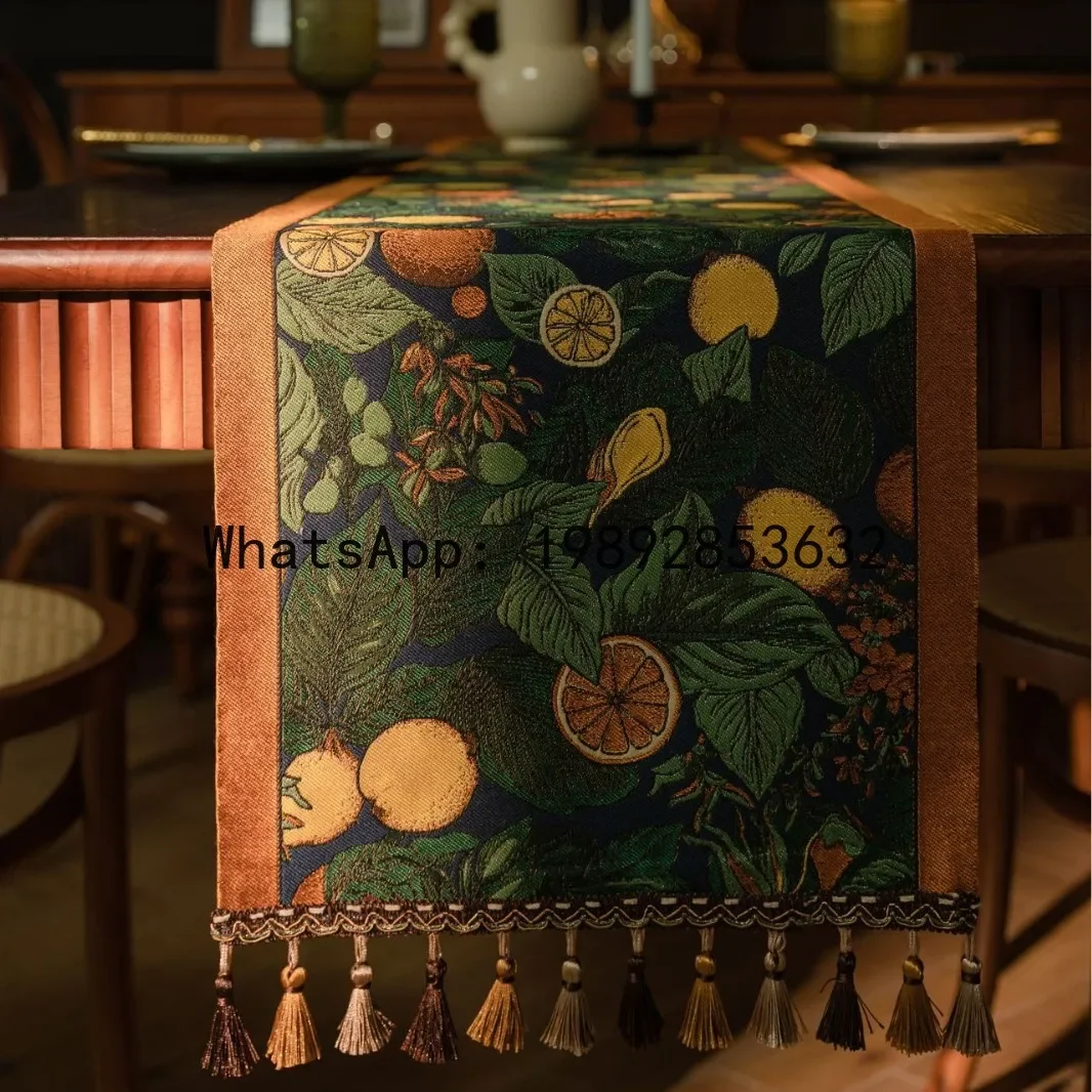 a-16 retro fabric table runner - yarn-dyed jacquard tablecloth, long table runner, coffee table & sideboard decorative strip
a-16 retro fabric table runner - yarn-dyed jacquard tablecloth, long table runner, coffee table & sideboard decorative strip