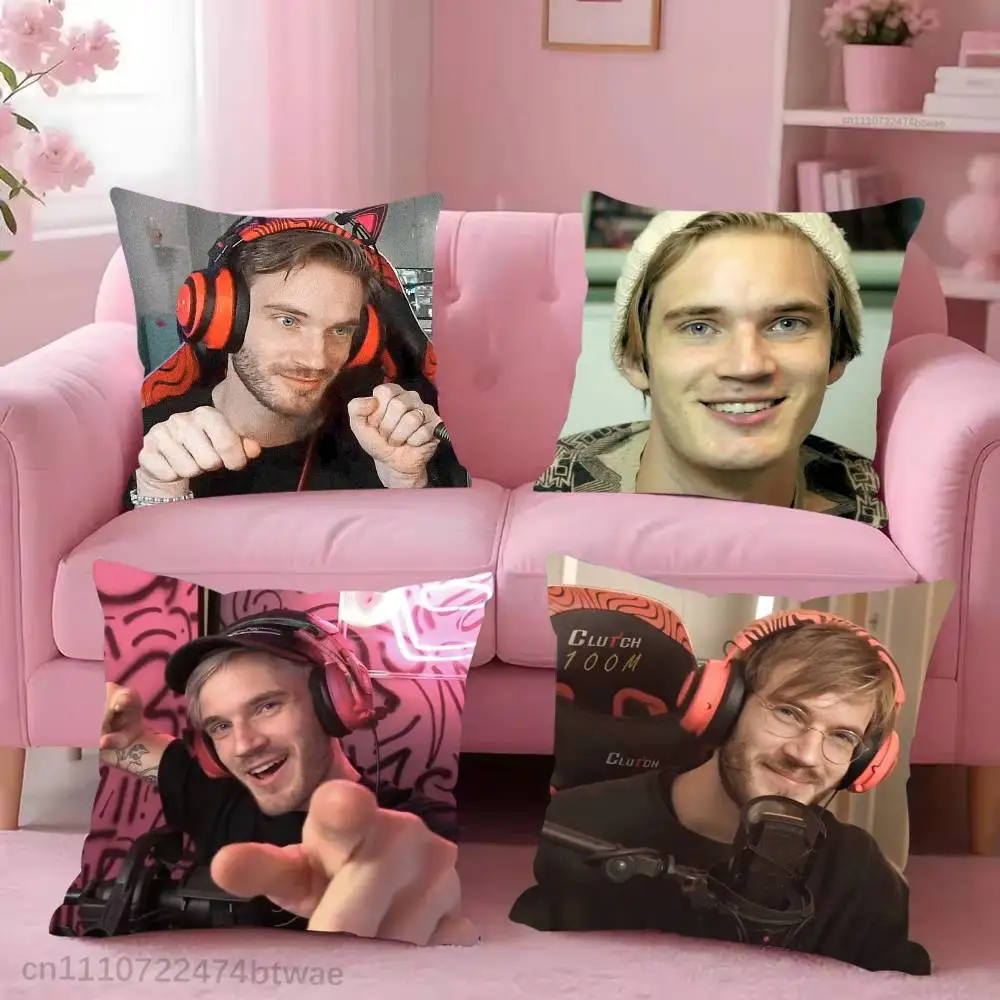 YouTube P-PewDiePie Pillow Case For Sofa Bedroom Living Room Plush Cushion Cover Decorations and Protector
YouTube P-PewDiePie Pillow Case For Sofa Bedroom Living Room Plush Cushion Cover Decorations and Protector
