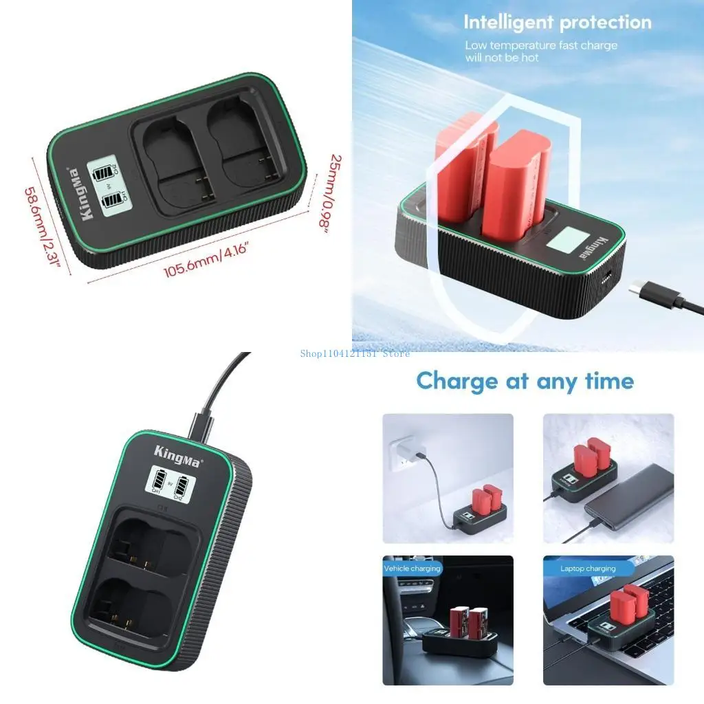 A2BD EN-EL15 Double LCD Battery Fast Charging Dock for Z5 Z6 Z6ll D7100 D810 
A2BD EN-EL15 Double LCD Battery Fast Charging Dock for Z5 Z6 Z6ll D7100 D810