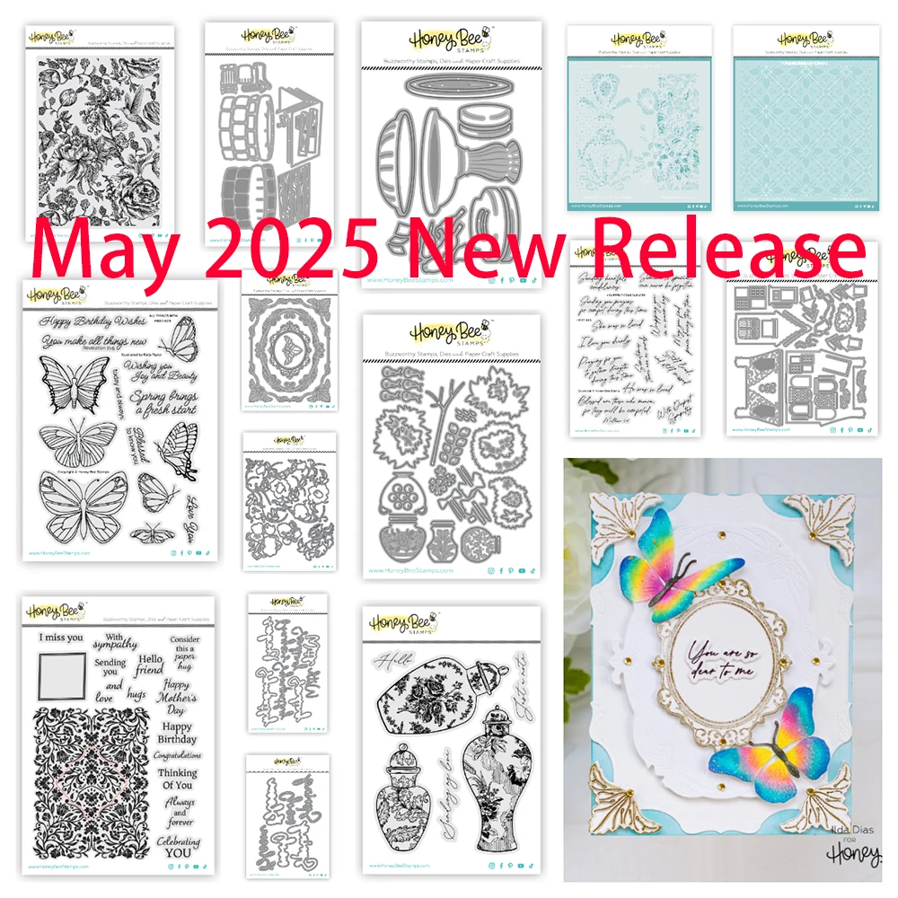 Great Greetings Sympathy Floral Ginger Jars Dies Clear Stamps Crafts Silicone Stamps DIY Scrapbooking Stamp Card 2025 New Molds
Great Greetings Sympathy Floral Ginger Jars Dies Clear Stamps Crafts Silicone Stamps DIY Scrapbooking Stamp Card 2025 New Molds