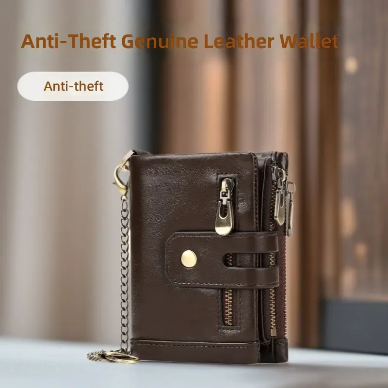 Genuine Leather Oxford Cloth Short Wallet Anti-theft Multi Card Holder Tri-fold with Portable Zipper Coin Pocket
Genuine Leather Oxford Cloth Short Wallet Anti-theft Multi Card Holder Tri-fold with Portable Zipper Coin Pocket