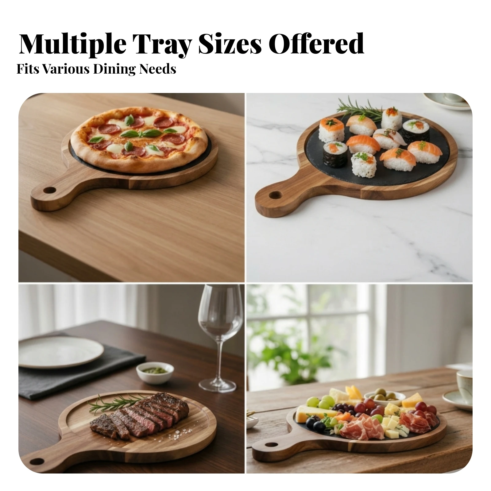 Handled Serving Board Integrated Handle Wooden Serving Board Dining Accessory Hanging Hole Tableware Natural Wood Grain
Handled Serving Board Integrated Handle Wooden Serving Board Dining Accessory Hanging Hole Tableware Natural Wood Grain