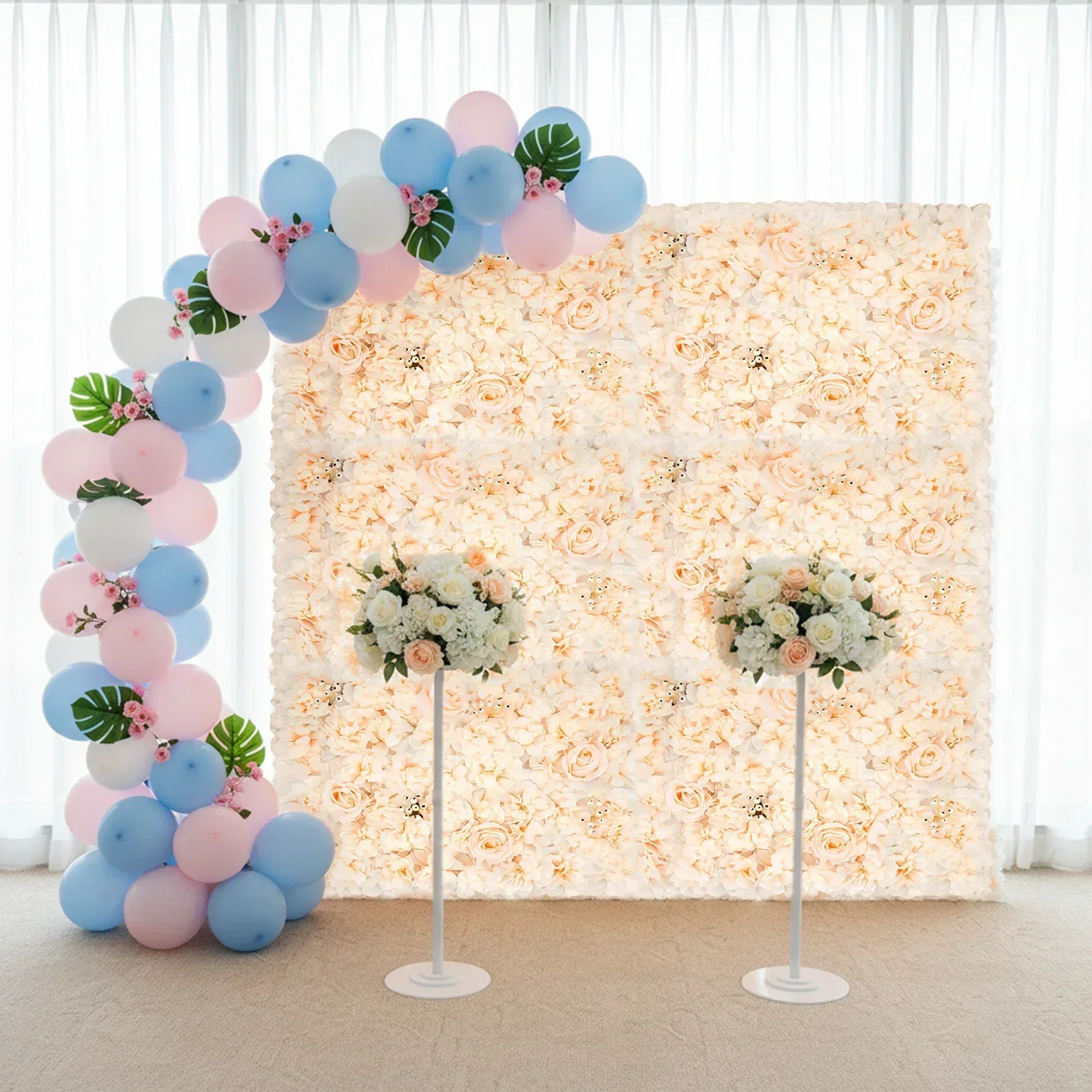 6 PCS 60*40cm Artificial Flower Wall Panel, Champagne Rose,Dahlia Artificial Flower Panels for Wedding Backdrop,Silk Flower Wall
6 PCS 60*40cm Artificial Flower Wall Panel, Champagne Rose,Dahlia Artificial Flower Panels for Wedding Backdrop,Silk Flower Wall