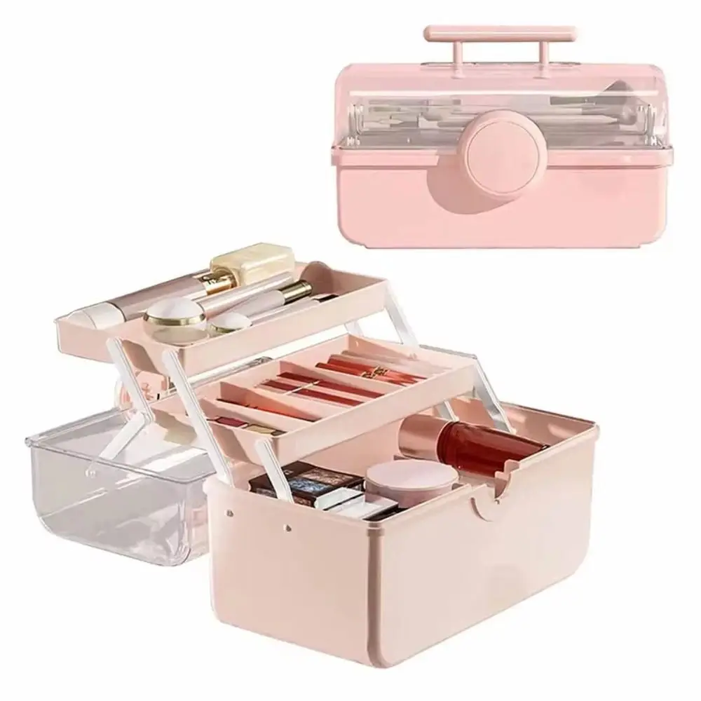 Multipurpose Cosmetic Storage Box 3-layer Family Container Makeup Organizer Handheld Dustproof Medicine Storage Case
Multipurpose Cosmetic Storage Box 3-layer Family Container Makeup Organizer Handheld Dustproof Medicine Storage Case
