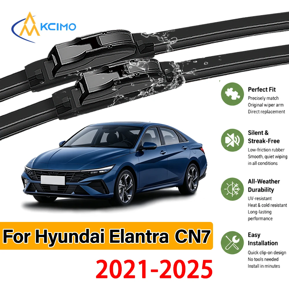 Excellent Quality Black Wipers For Hyundai Elantra CN7 2021-2025, Easy Install, No Shake, Sparkling Clean
Excellent Quality Black Wipers For Hyundai Elantra CN7 2021-2025, Easy Install, No Shake, Sparkling Clean