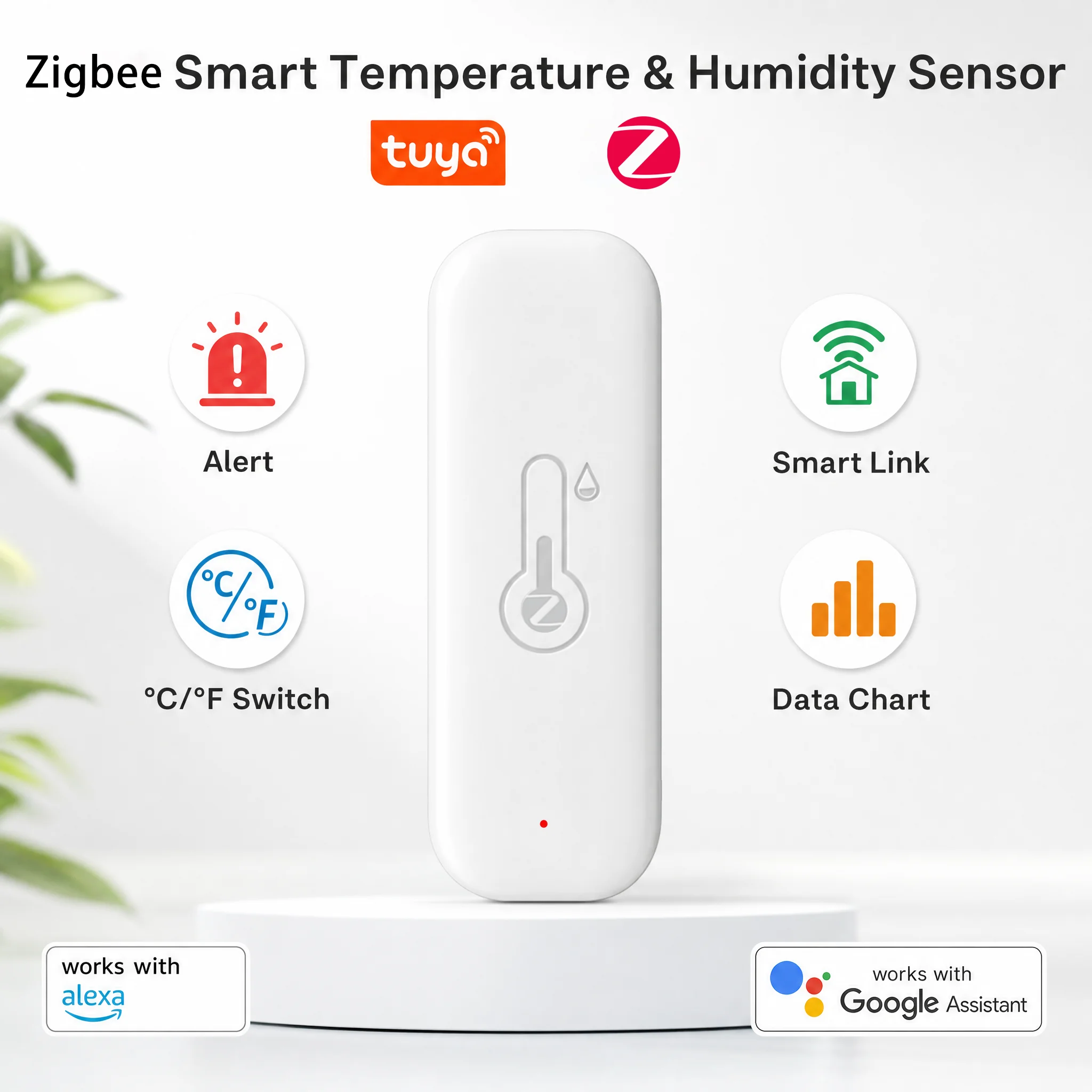 Tuya Zigbee Temperature Humidity Sensor APP Remote Control For Smart Home Work With Yandex Alexa Home Assistant ZHA Zigbee2MQTT
Tuya Zigbee Temperature Humidity Sensor APP Remote Control For Smart Home Work With Yandex Alexa Home Assistant ZHA Zigbee2MQTT