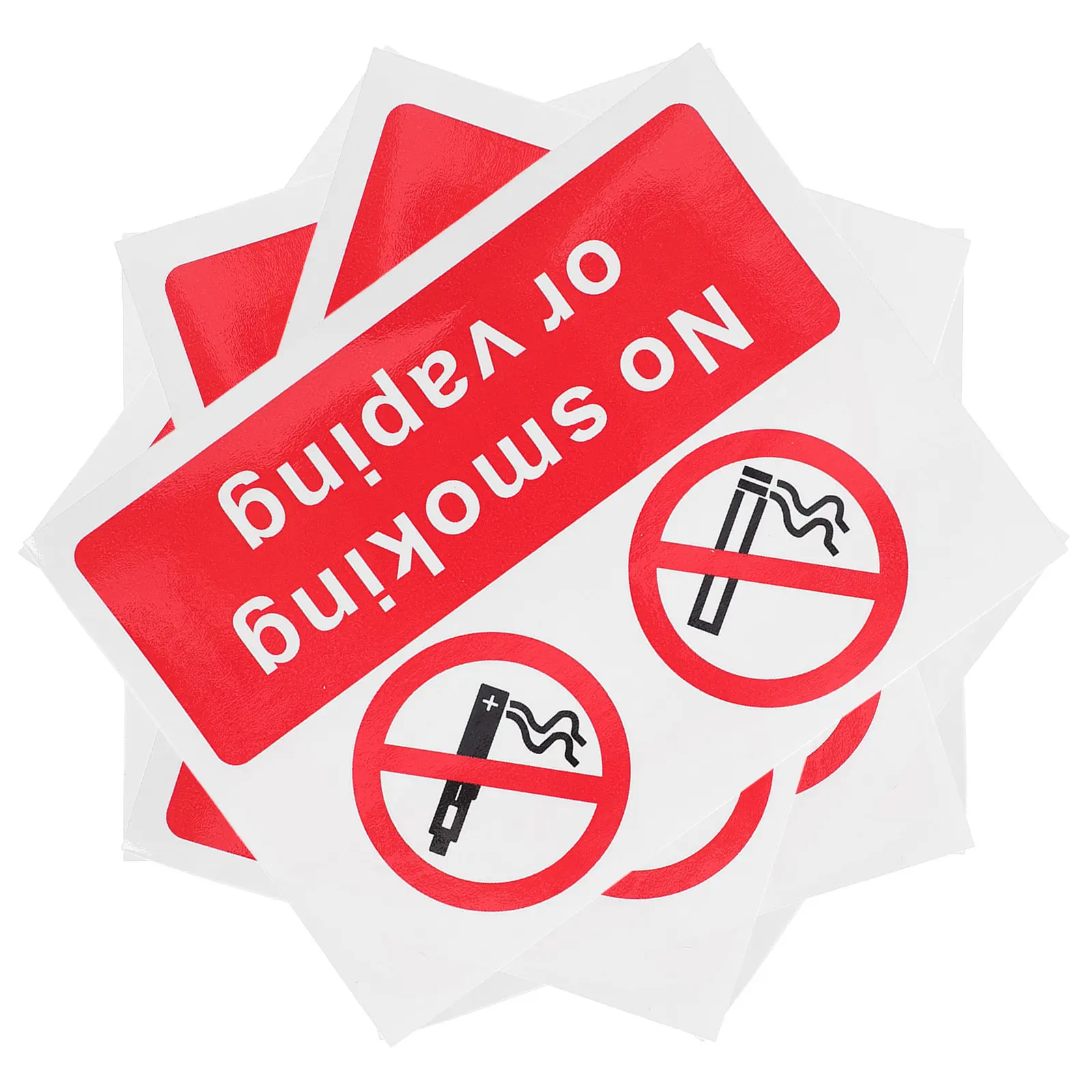 5Pcs No Smoking Or Stickers Waterproof Self Adhesive Safety Signs for Business Office Hotel Vehicle Smoke Free
5Pcs No Smoking Or Stickers Waterproof Self Adhesive Safety Signs for Business Office Hotel Vehicle Smoke Free