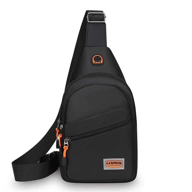 Men's large capacity chest bag - multi zipper, multi compartment crossbody bag with headphone jack, suitable for commuting
Men's large capacity chest bag - multi zipper, multi compartment crossbody bag with headphone jack, suitable for commuting
