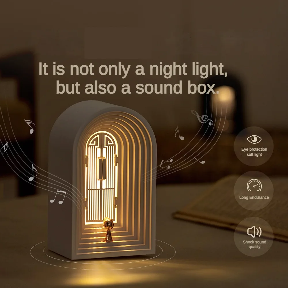Desktop Desk LED Lamp Creative Bedside Decoration Night Light Bedroom Living Room USB Charging Bluetooth Speaker Atmosphere Lamp
Desktop Desk LED Lamp Creative Bedside Decoration Night Light Bedroom Living Room USB Charging Bluetooth Speaker Atmosphere Lamp