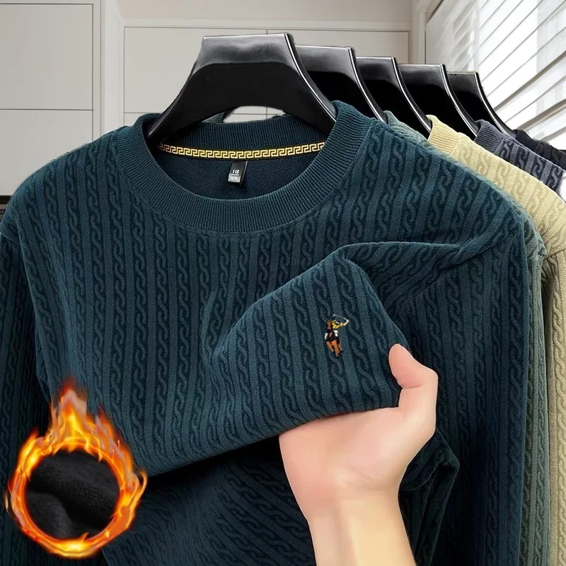 New collection high-end men's warm sweater winter minimalist soft windproof versatile casual exquisite pony embroidered pullover
New collection high-end men's warm sweater winter minimalist soft windproof versatile casual exquisite pony embroidered pullover