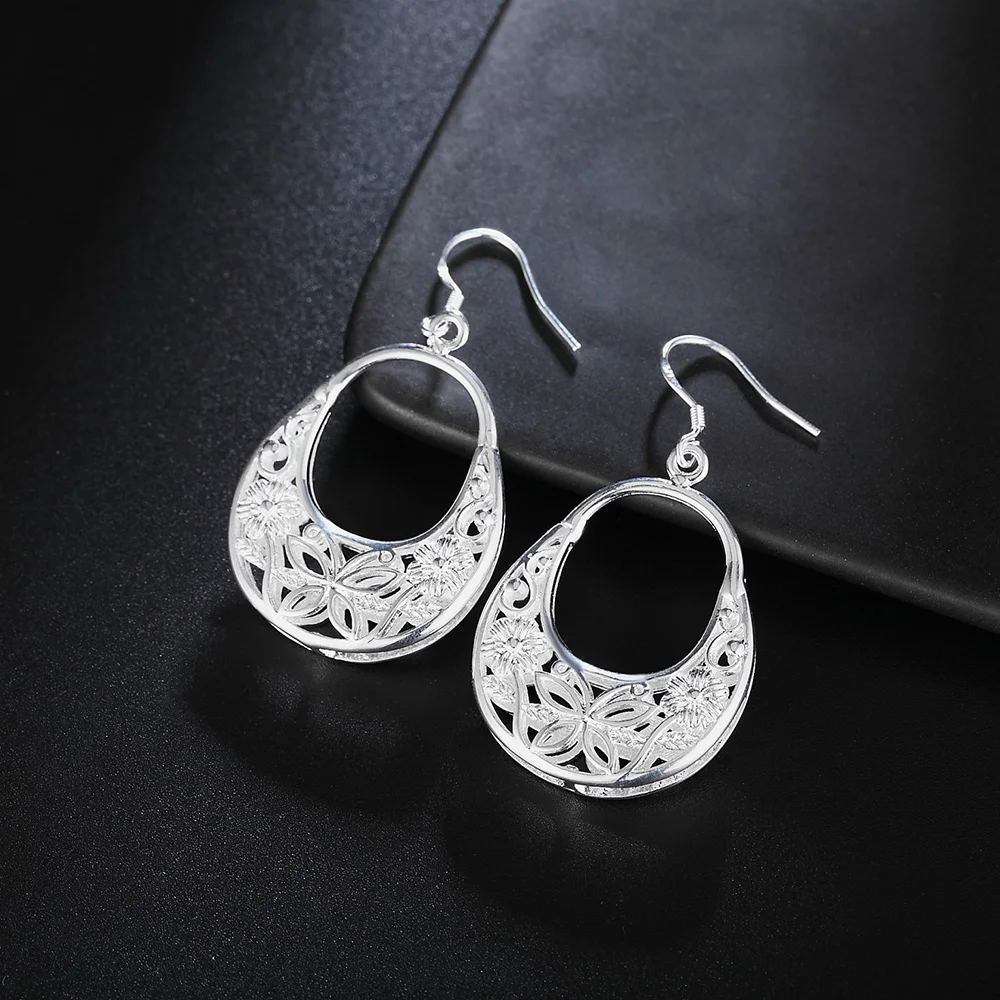 925 Sterling Silver Wholesale Women Wedding Earring Jewelry Retro Flower Girl Gift Cute Fashion Christmas Couple Gift Nice
925 Sterling Silver Wholesale Women Wedding Earring Jewelry Retro Flower Girl Gift Cute Fashion Christmas Couple Gift Nice