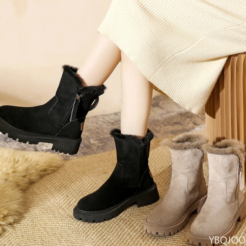 Винтажные теплые женские короткие ботинки большого размера на толстой подошве и плюшевом толстом зимы. Новые зимние ботинки на толстом каблуке с круглым носком.
Винтажные теплые женские короткие ботинки большого размера на толстой подошве и плюшевом толстом зимы. Новые зимние ботинки на толстом каблуке с круглым носком.