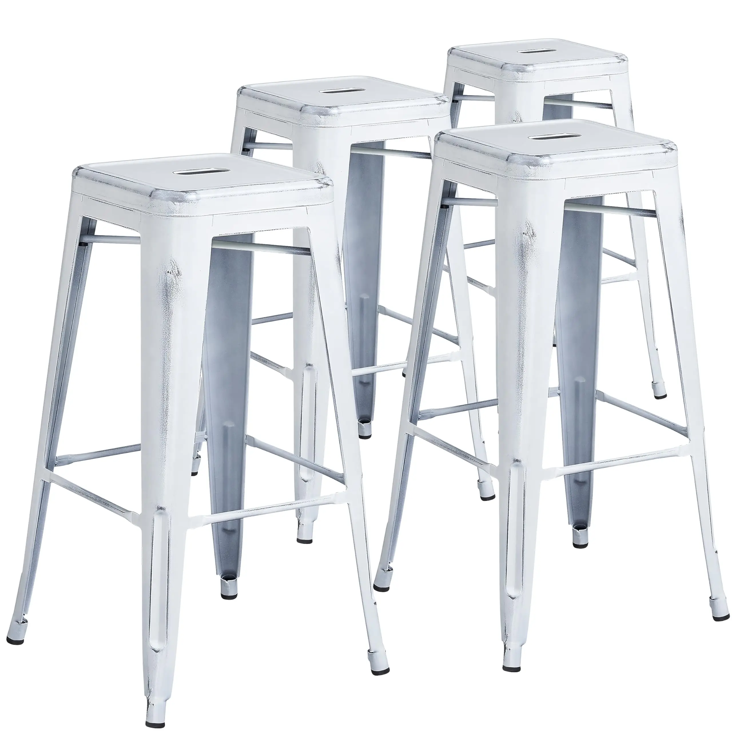 30 Inch Square Seat Backless Metal Bar Stool For Indoor And Outdoor Use, Silver Finish
30 Inch Square Seat Backless Metal Bar Stool For Indoor And Outdoor Use, Silver Finish