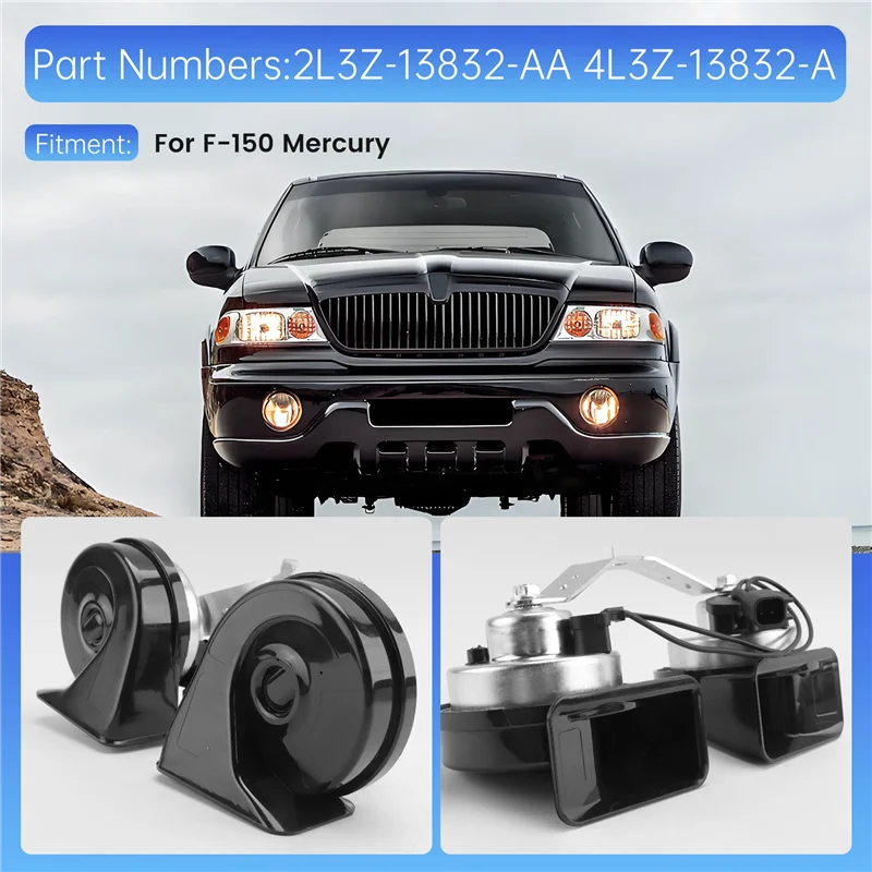 AR-For Ford F-150 Mercury Lincoln High & Low Pitch Horn Assembly 4L3Z-13832-A
AR-For Ford F-150 Mercury Lincoln High & Low Pitch Horn Assembly 4L3Z-13832-A