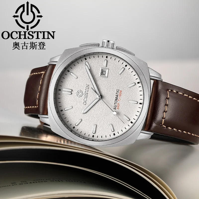 Мужские наручные часы OCHSTIN с ремешком из натуральной кожи, автоматический механический механизм, деловой стиль, водонепроницаемые, подарок для мужчины
Мужские наручные часы OCHSTIN с ремешком из натуральной кожи, автоматический механический механизм, деловой стиль, водонепроницаемые, подарок для мужчины