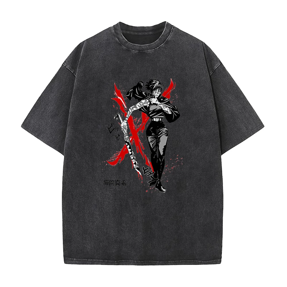 Jujutsu Kaisen Zenin Maki Washed T-Shirt Japanese Fun Retro Oversized Casual Cotton Clothing Unisex Short Sleeve Streetwear
Jujutsu Kaisen Zenin Maki Washed T-Shirt Japanese Fun Retro Oversized Casual Cotton Clothing Unisex Short Sleeve Streetwear