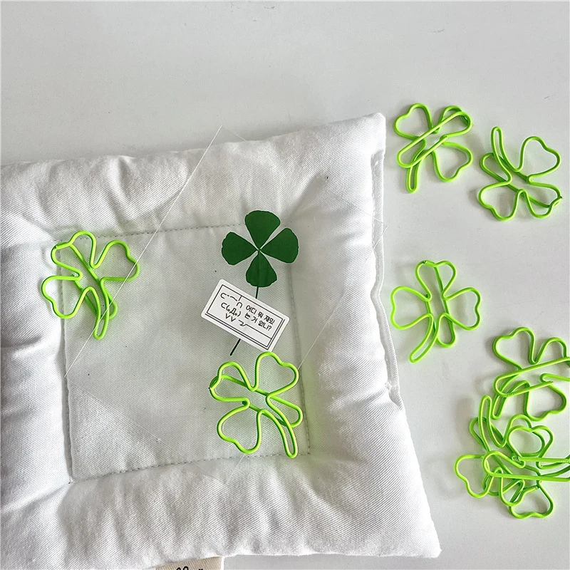5Pcs Cute Creative Green Four-leaf Clover Paperclips Bookmark Lovely Decor Binder Clip Office Document Bill Binding Supplies
5Pcs Cute Creative Green Four-leaf Clover Paperclips Bookmark Lovely Decor Binder Clip Office Document Bill Binding Supplies