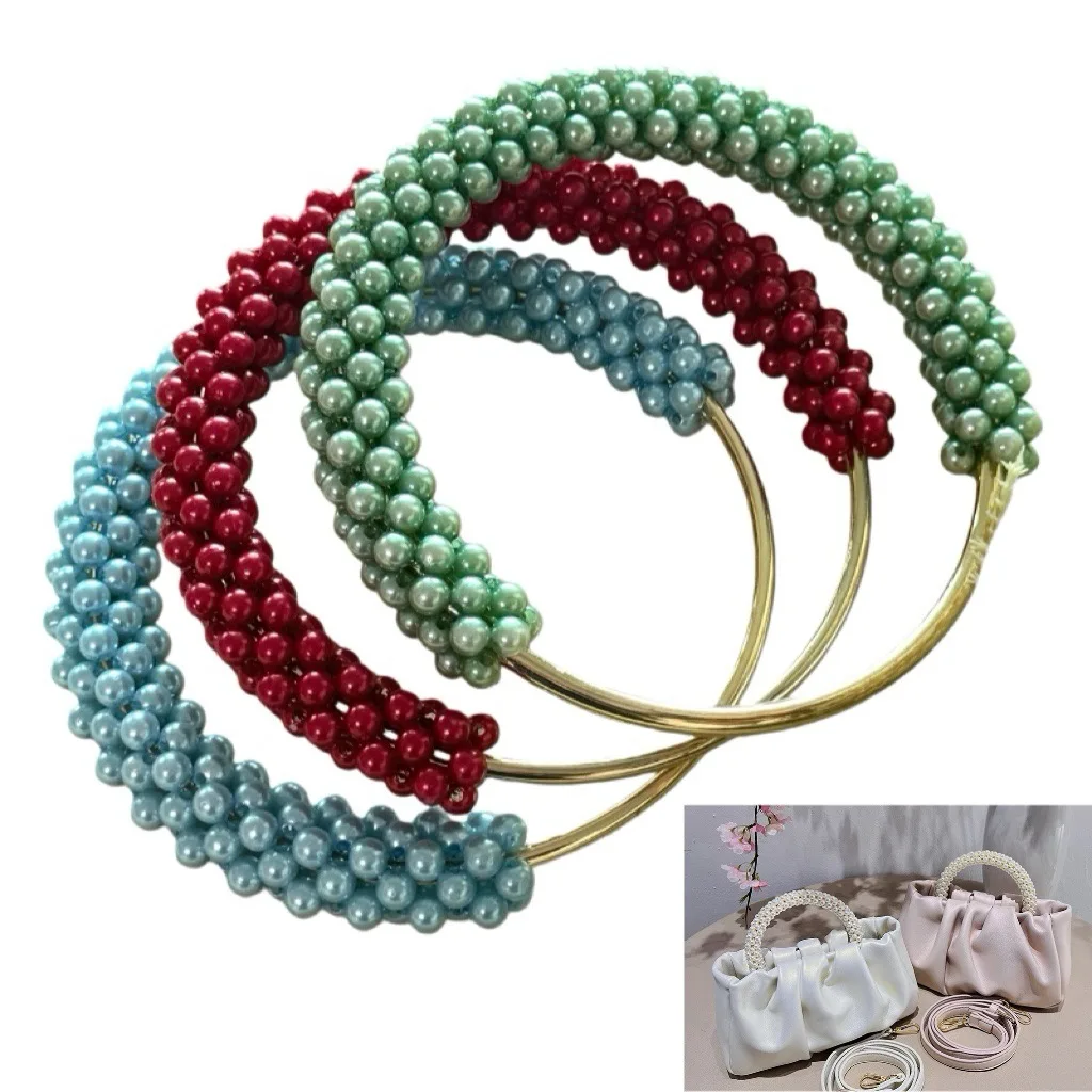High End Pearl Hand-held Handle Bag Accessories Woven Bag Handle Pearl Iron Ring Hand Wrapped Bracelet
High End Pearl Hand-held Handle Bag Accessories Woven Bag Handle Pearl Iron Ring Hand Wrapped Bracelet