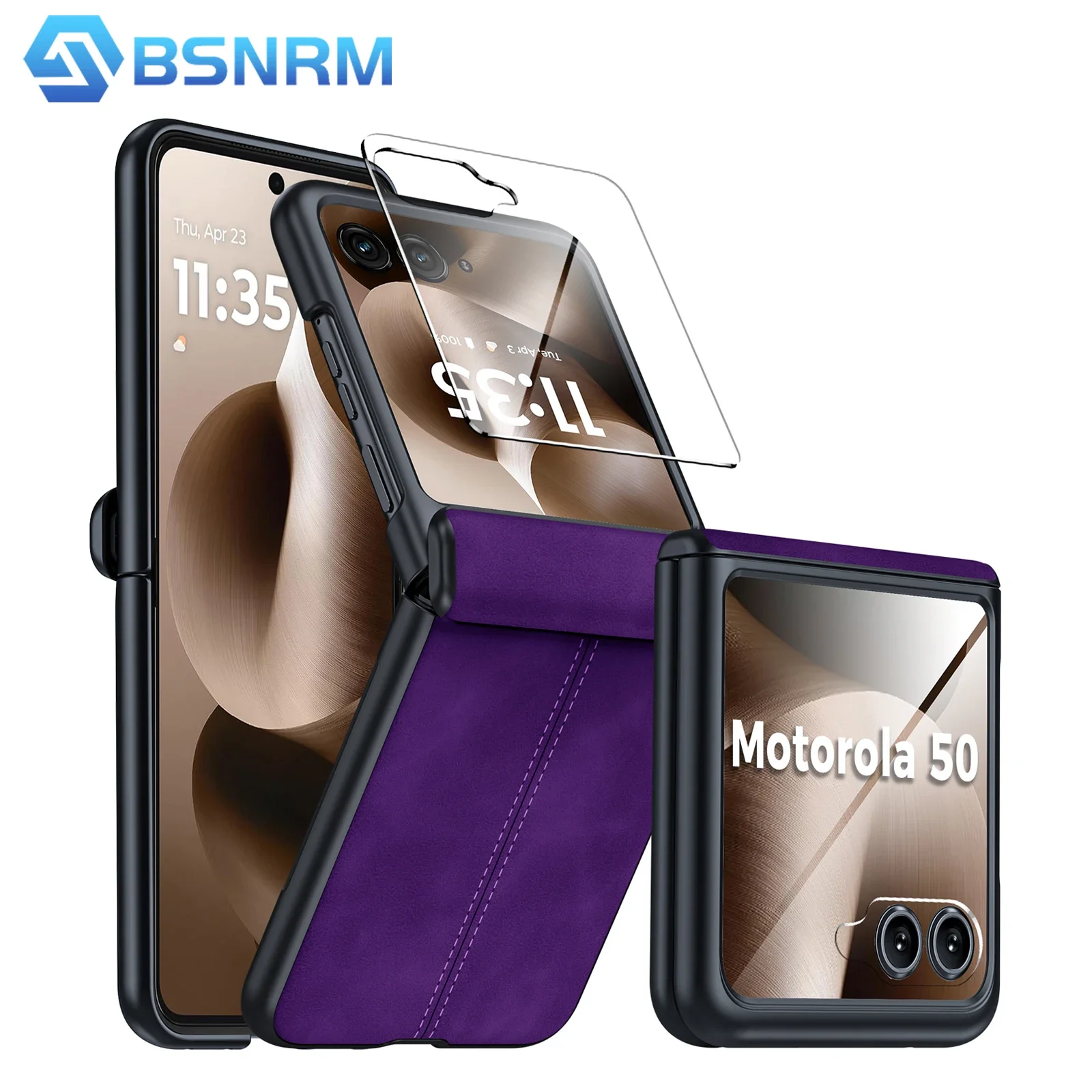 for Motorola Razr 70 2026/60 2025/Razr 50 2024 Phone Case,with Screen Protector,Thin PU Leather Matte PC Shockproof Case-Purple
for Motorola Razr 70 2026/60 2025/Razr 50 2024 Phone Case,with Screen Protector,Thin PU Leather Matte PC Shockproof Case-Purple