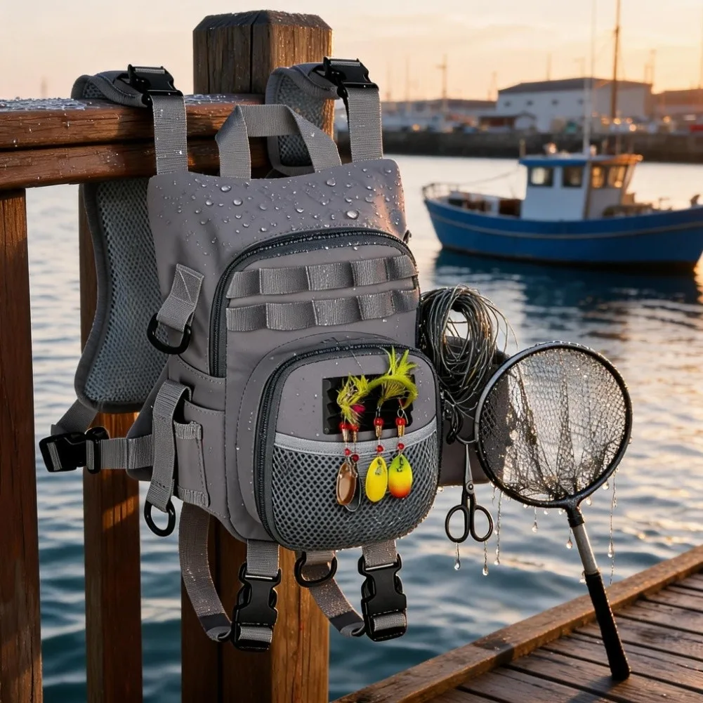 Fly Fishing Chest Bag Lightweight Waterproof Quick-Release Buckle Fishing Gear Storage Bag With Adjustable Straps For Streamside
Fly Fishing Chest Bag Lightweight Waterproof Quick-Release Buckle Fishing Gear Storage Bag With Adjustable Straps For Streamside