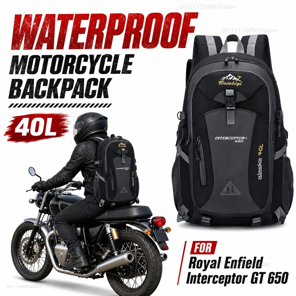 FOR Royal Enfield Interceptor GT 650 2018-2026 Motorcycle Backpack 40L Waterproof Travel Backpack Outdoor Hiking Camping
FOR Royal Enfield Interceptor GT 650 2018-2026 Motorcycle Backpack 40L Waterproof Travel Backpack Outdoor Hiking Camping