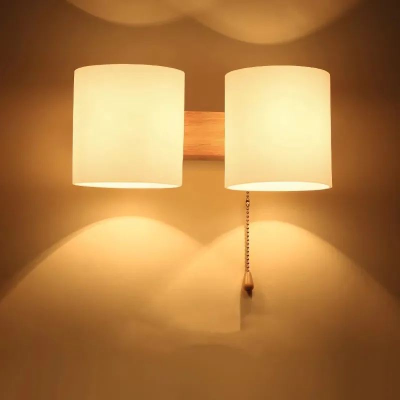 Nordic Wooden Wall Lamp Simple Single Double Heads LED Glass Lights Living Room Bedroom Bedside Light Aisle Stairway Sconce
Nordic Wooden Wall Lamp Simple Single Double Heads LED Glass Lights Living Room Bedroom Bedside Light Aisle Stairway Sconce