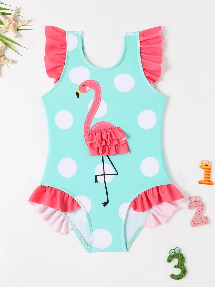 Kids Girls One Piece Swimsuit 2025 New Dot Ruffle Flamingo Sling Bodysuit Children Swimwear Summer Beach Bathing Suits Swimming
Kids Girls One Piece Swimsuit 2025 New Dot Ruffle Flamingo Sling Bodysuit Children Swimwear Summer Beach Bathing Suits Swimming