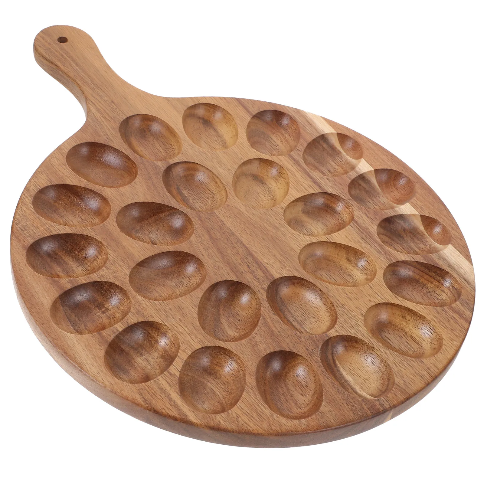 Acacia Wood Deviled Egg Tray Serving Platter for Home Kitchen Restaurant Easter Party Portable Reusable Egg Holder Dish Storage
Acacia Wood Deviled Egg Tray Serving Platter for Home Kitchen Restaurant Easter Party Portable Reusable Egg Holder Dish Storage