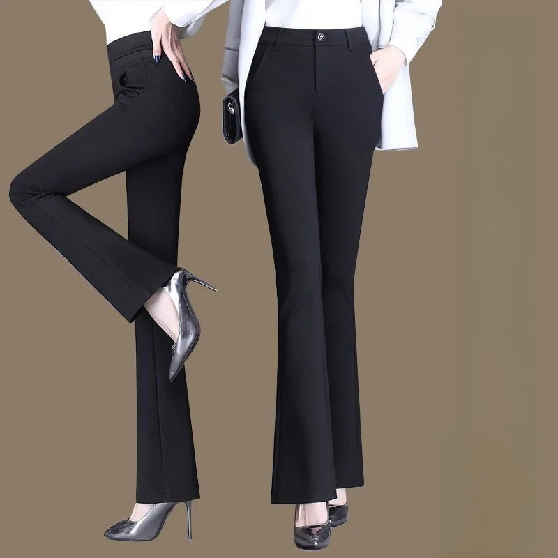 Черные расклешенные брюки с эффектом похудения, на резинке, повседневные, для работы, длинные, весна-осень, со средней посадкой, расклешенные леггинсы
Черные расклешенные брюки с эффектом похудения, на резинке, повседневные, для работы, длинные, весна-осень, со средней посадкой, расклешенные леггинсы